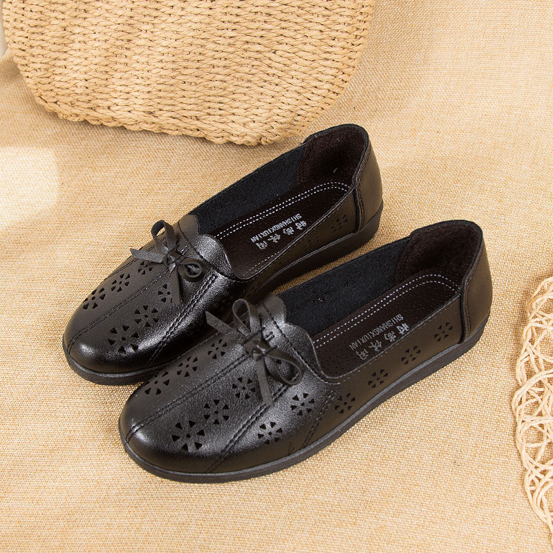 Women's Pumps Hollow Out Elderly Soft Bottom
