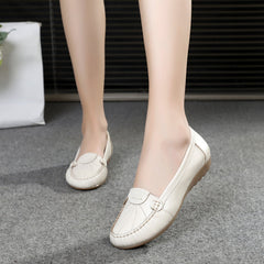 Comfortable Cowhide Pumps Soft Bottom Surface
