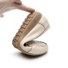 Comfortable Cowhide Pumps Soft Bottom Surface