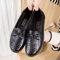 Women's Pumps Hollow Out Elderly Soft Bottom