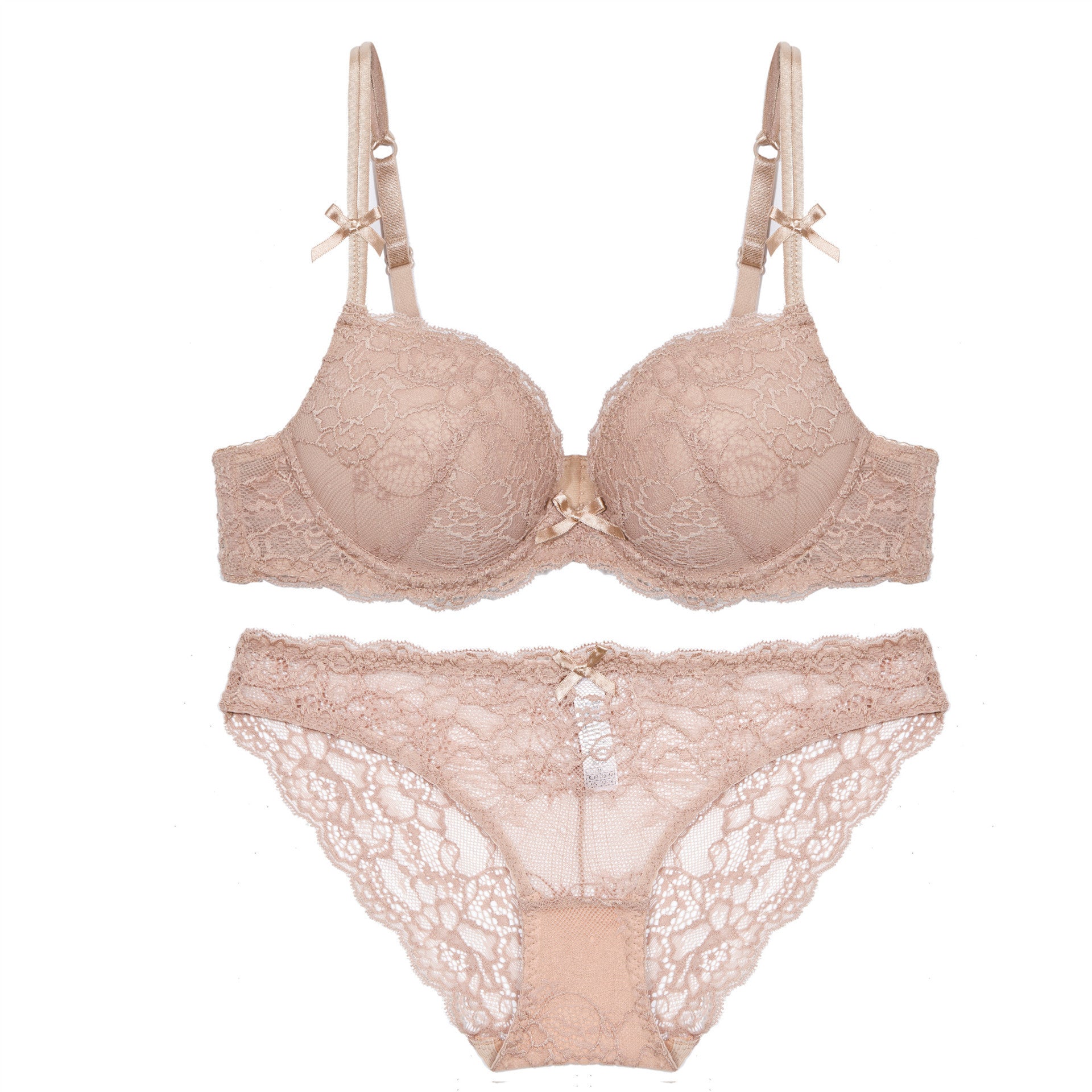Spitzen-BH-Set Lady Seduction Kleine Brust Push-up Unterwäsche Gepolsterter BH