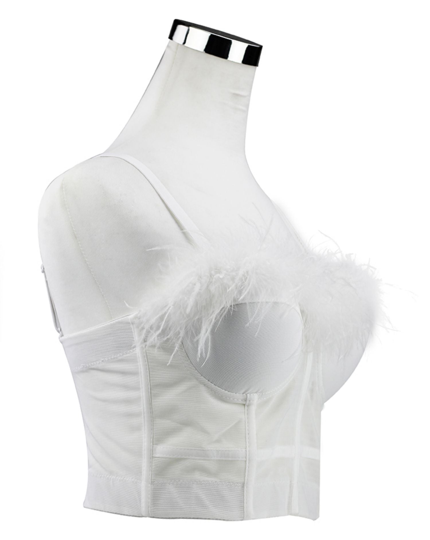Camisole Performance Wear Socialite Exquisite Rhinestone Feather Tassel Outer Wear Inner Wear Tube Top