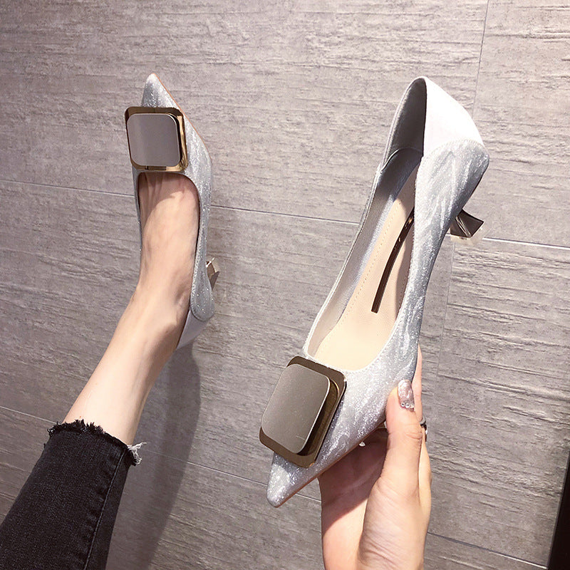 Women's Autumn Super Hot Cat French Pointed