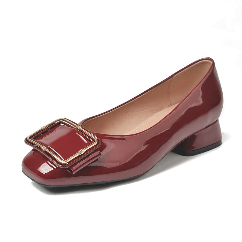 Women's Chunky Low-cut Korean Style Fat Feet