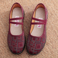 Women's Style Round Head Leisure Mother's Old Beijing