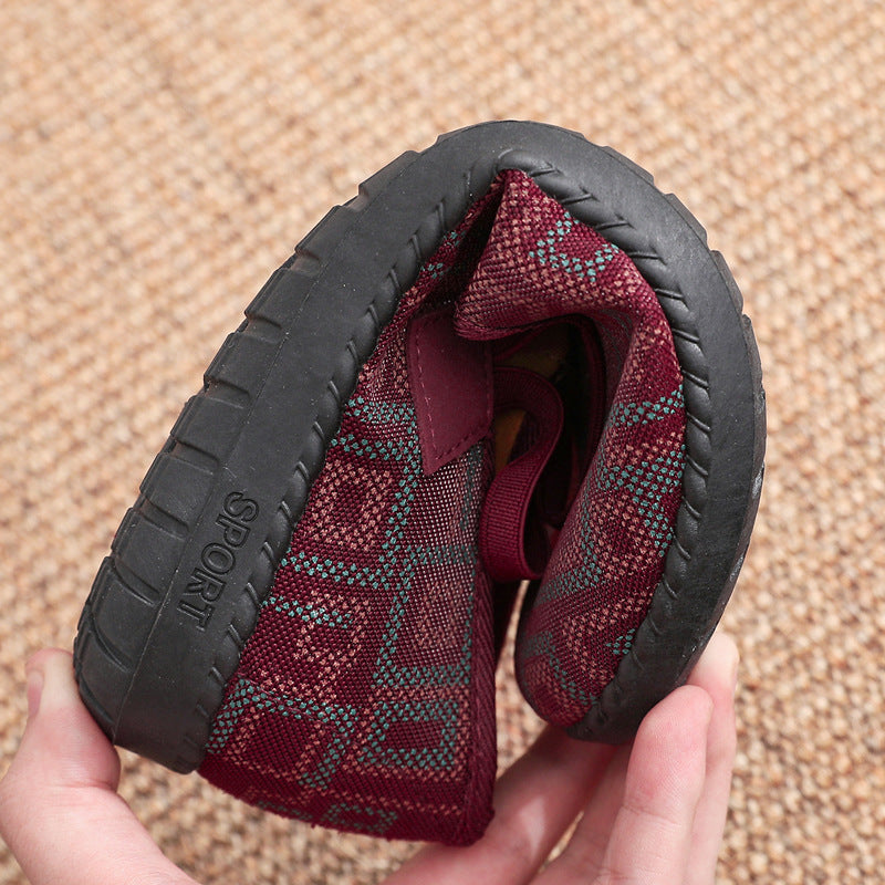 Women's Style Round Head Leisure Mother's Old Beijing
