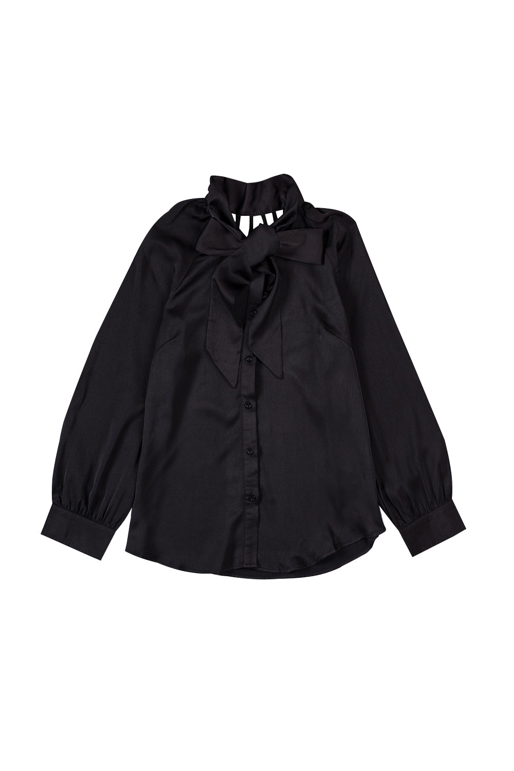 Chemise à col noué et bretelles dans le dos