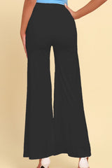 Pantalon fendu taille haute à enfiler