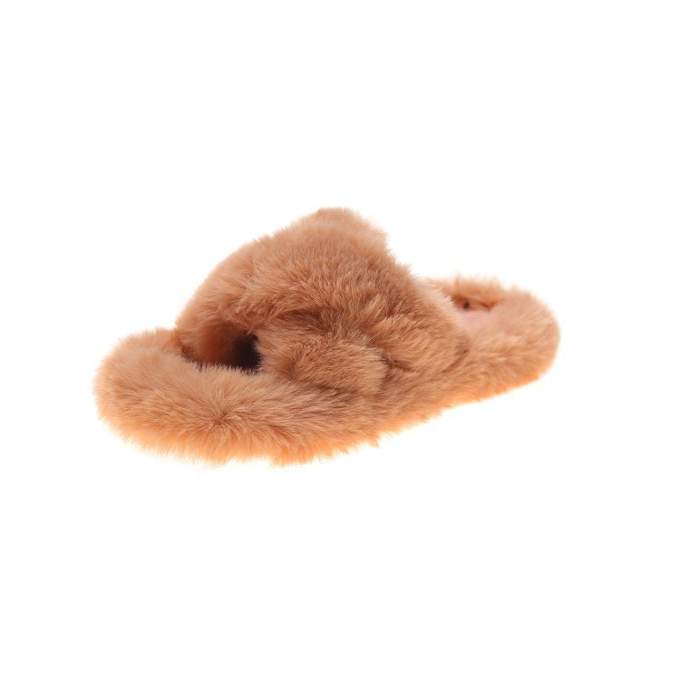 Women's Cross Fluffy Outside Wear Warm