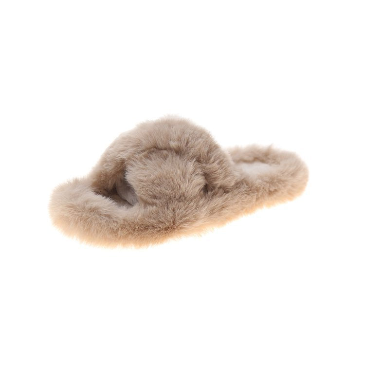 Women's Cross Fluffy Outside Wear Warm