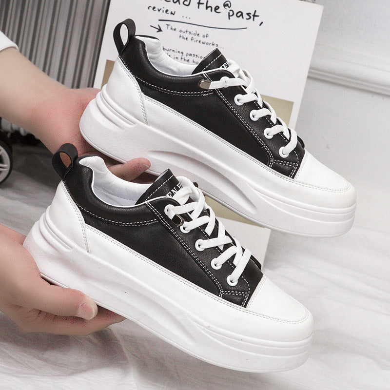 Trendy Comfortable Durable Women's Platform White