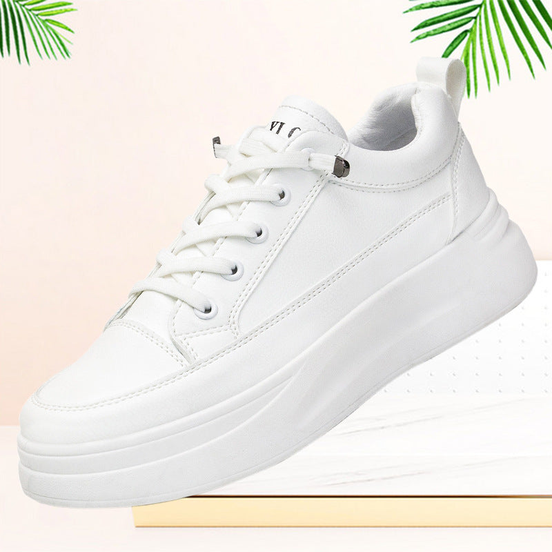 Trendy Comfortable Durable Women's Platform White