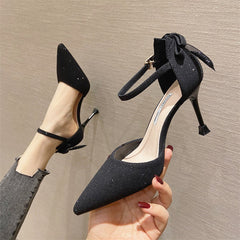 Women's High Autumn Graceful Bow Hollowed
