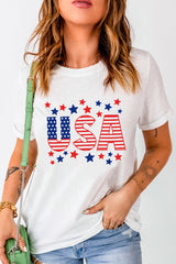 USA Star Stripe Graphic Tee