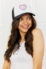 Fame Falling You Trucker Hat in Black