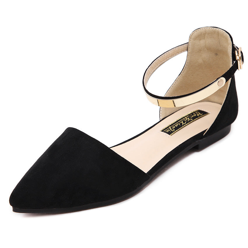 Hollow Pumps Female Large Size Flat Bottom
