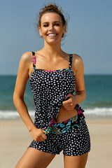 Tankini-Set mit Print und Bindeband