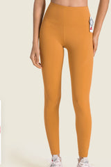 Yoga-Leggings mit hoher Taille und breiter Tasche