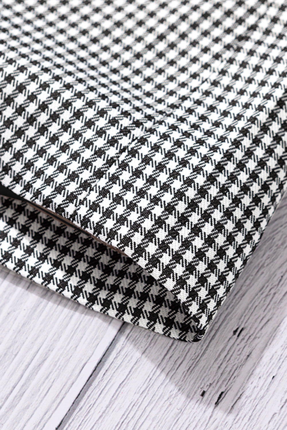 Blazer à carreaux avec col à revers et poignets boutonnés