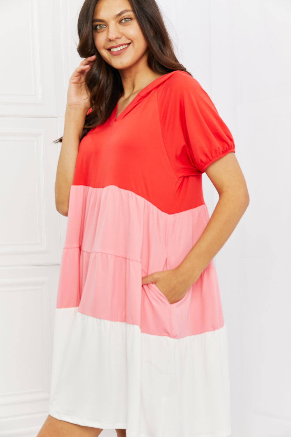 Robe à capuche couleur bloc pleine grandeur My Only Wish de Culture Code