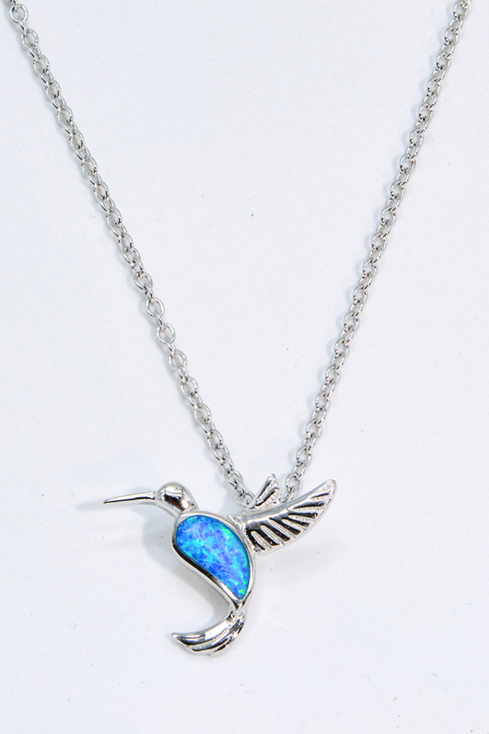 Opalvogel 925 Sterling Silber Halskette
