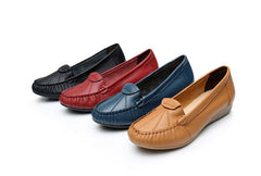 Comfortable Cowhide Pumps Soft Bottom Surface