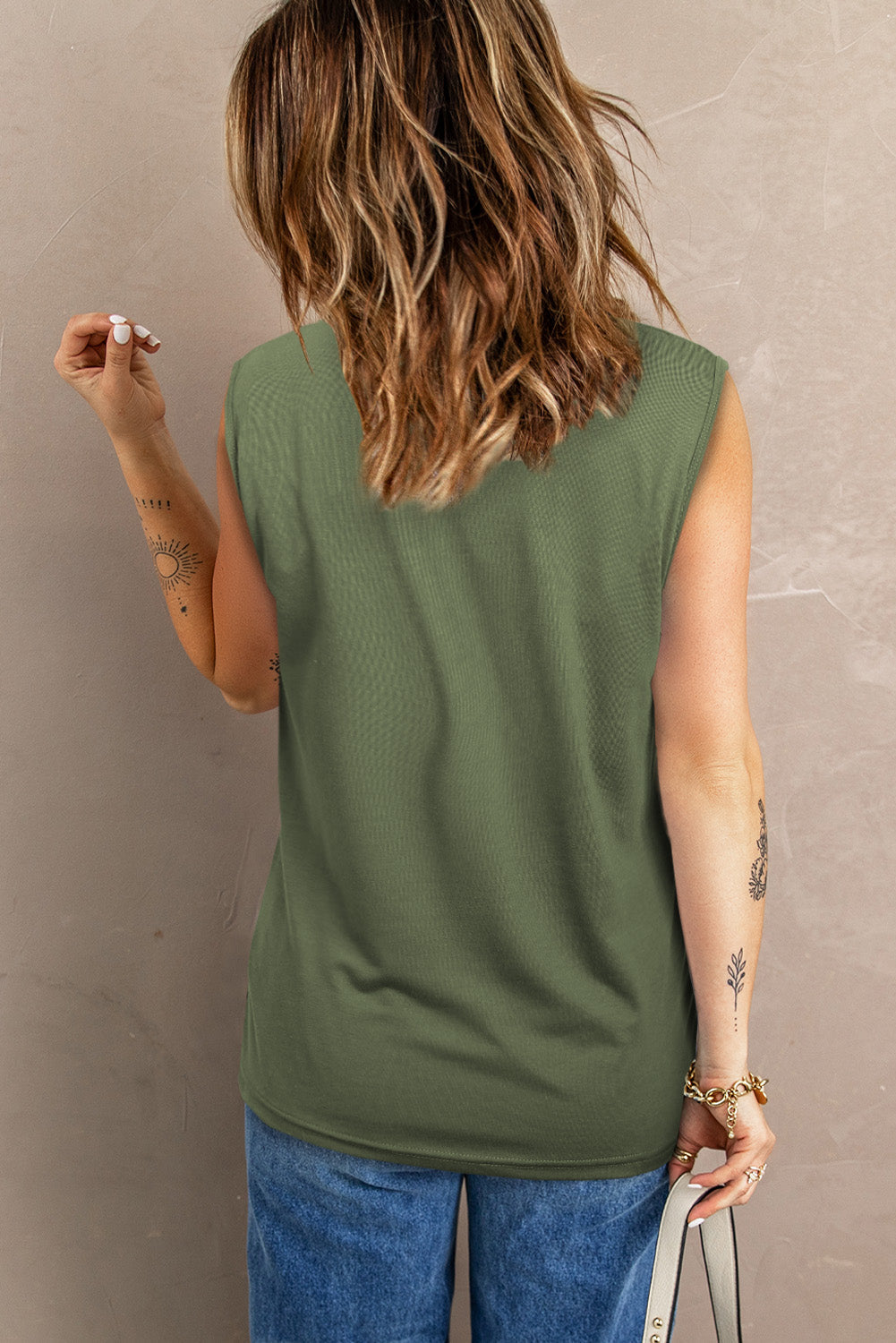 Tanktop mit Rundhalsausschnitt und Used-Look