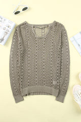 Pull ajouré à détails de chaîne