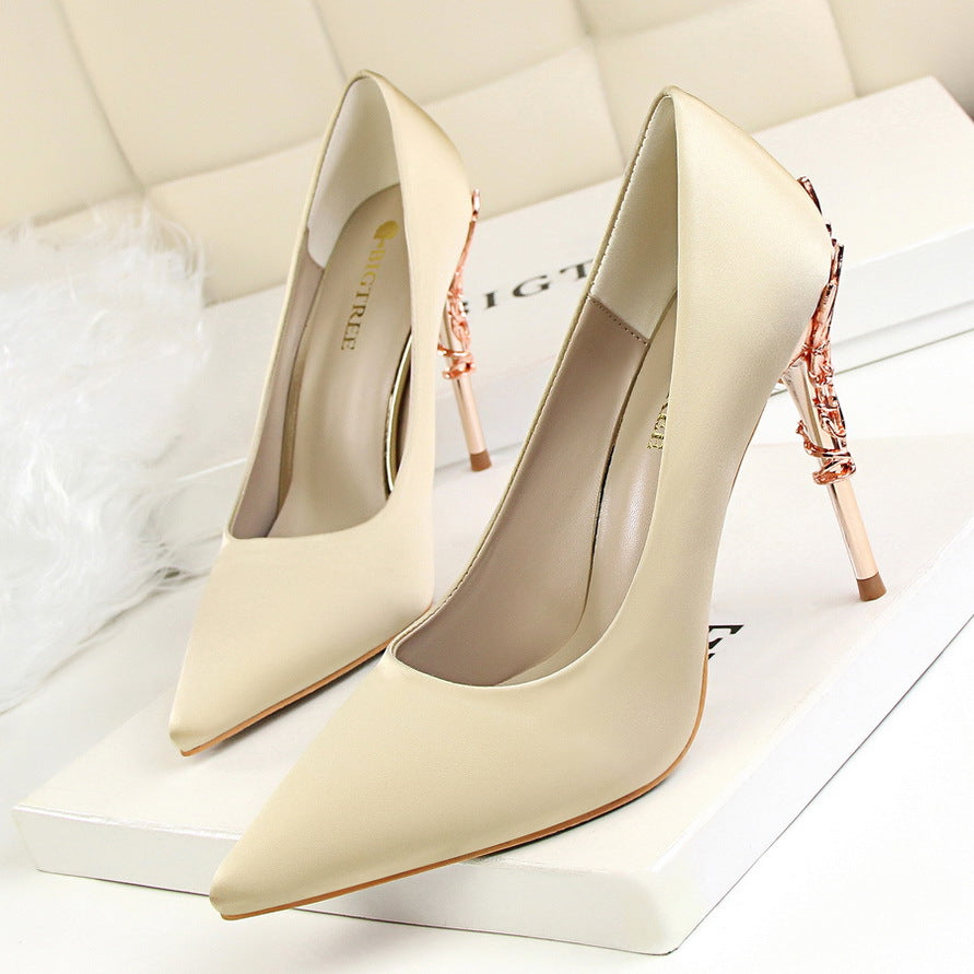 Koreanische Stiletto-Absätze aus Metall für Damen