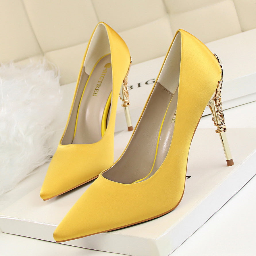 Koreanische Stiletto-Absätze aus Metall für Damen