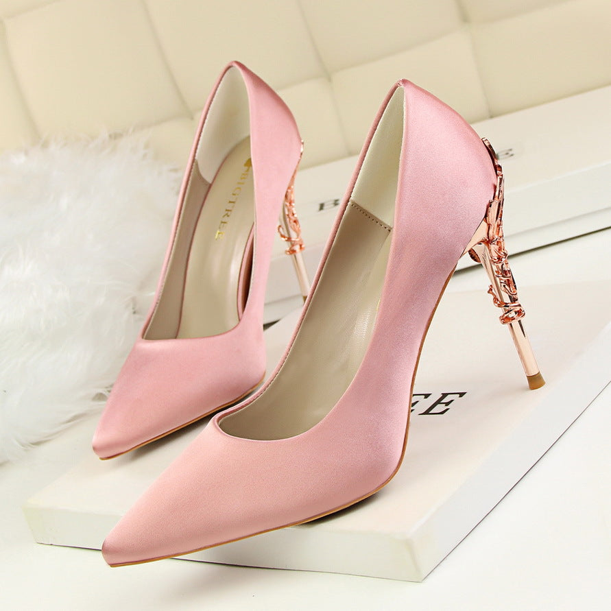 Koreanische Stiletto-Absätze aus Metall für Damen