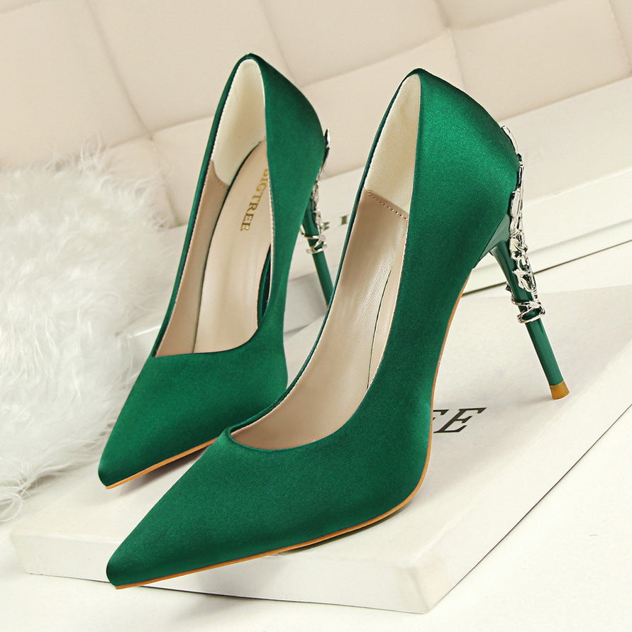 Koreanische Stiletto-Absätze aus Metall für Damen