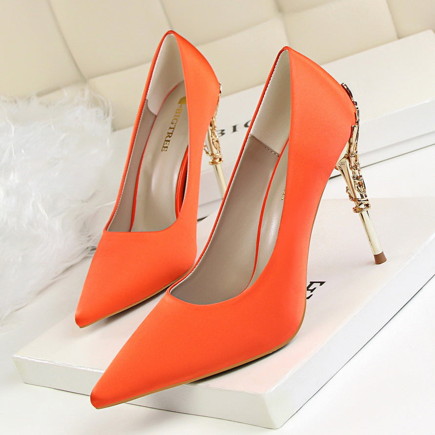 Koreanische Stiletto-Absätze aus Metall für Damen