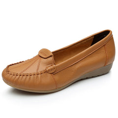 Comfortable Cowhide Pumps Soft Bottom Surface