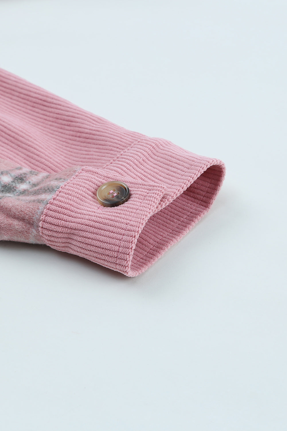 Veste-chemise en velours côtelé à carreaux