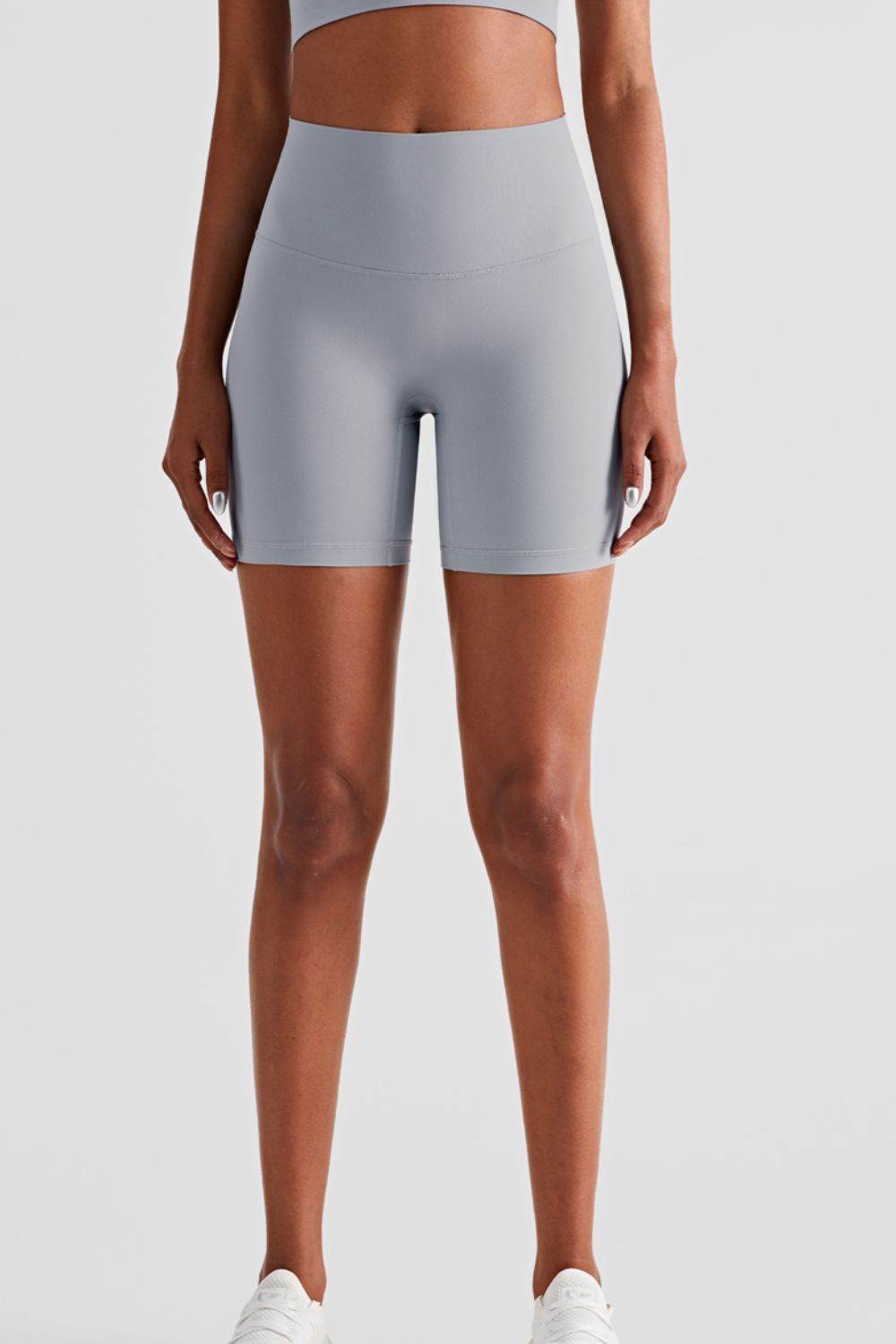 Bikershorts mit hohem Bund und elastischem Bund