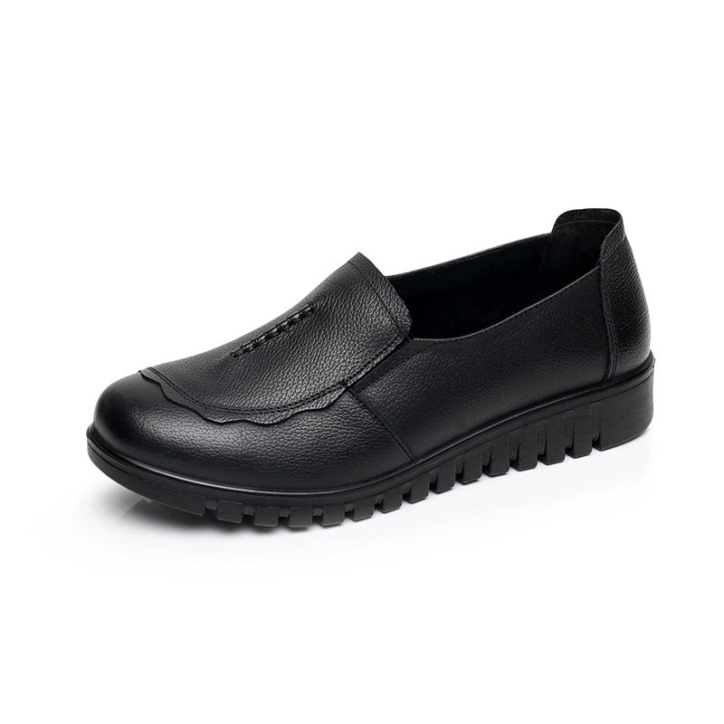 Charming Women's Soft Soled Flats Cowhide
