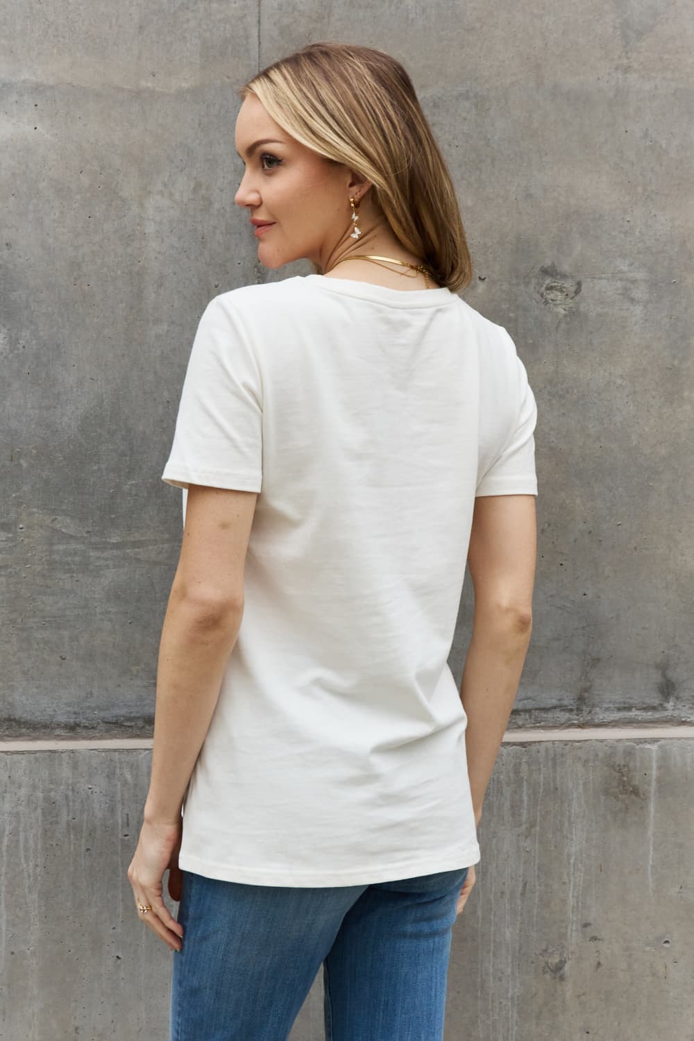 T-shirt graphique en coton Simply Love AMERICA