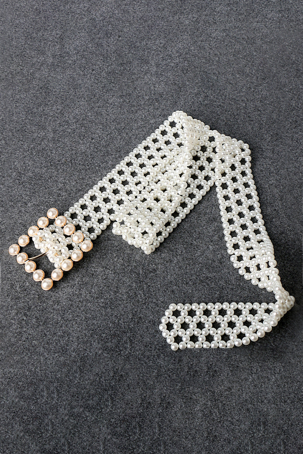 Ceinture en alliage avec boucle en perles