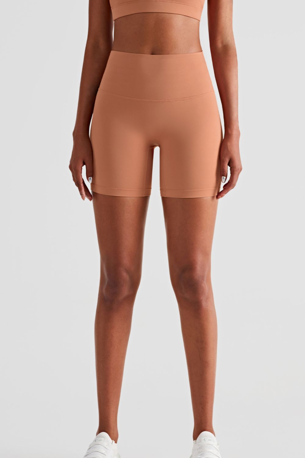 Bikershorts mit hohem Bund und elastischem Bund