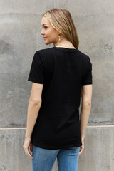 T-shirt en coton à imprimé papillon Simply Love MAMA