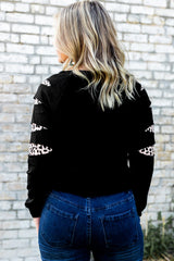 Sweatshirt mit grafischem Leoparden-Patch