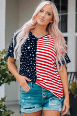Stars Stripes V-Neck Tee