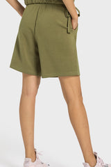 Sport-Bermudashorts mit elastischem Bund und Kordelzug