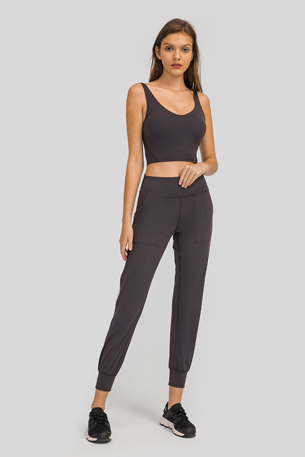 Wide WaistbSlant Pocket Pants