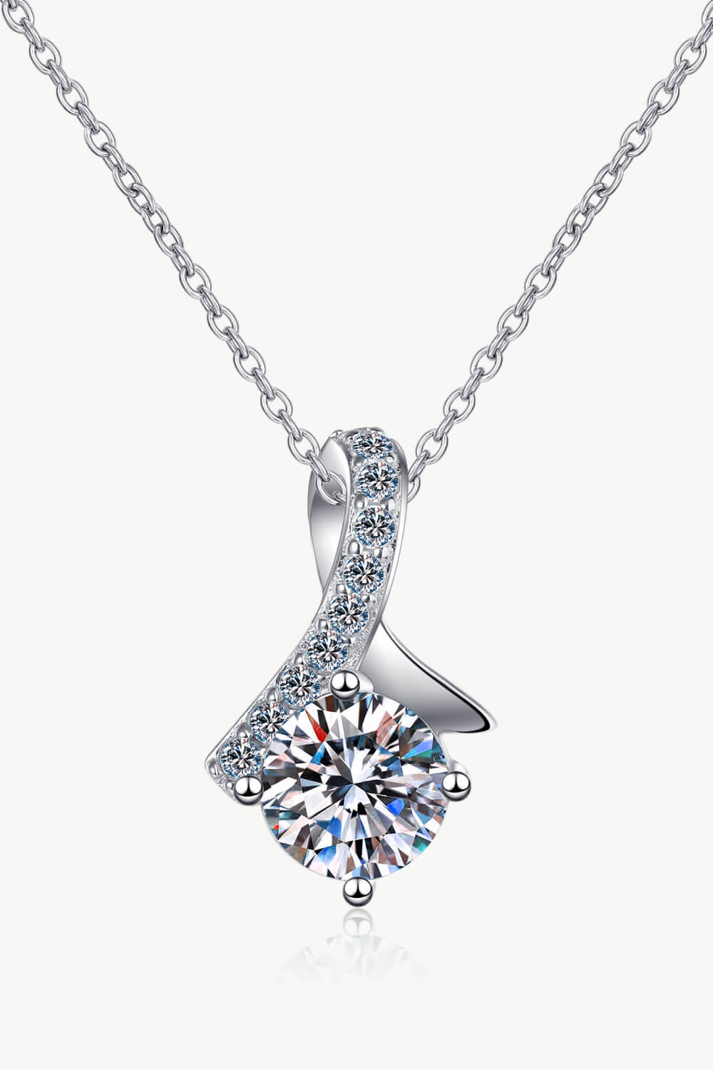 Unique Chic Moissanite Pendant Necklace