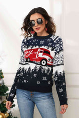 Pull à manches raglan « HAPPY Christmas »