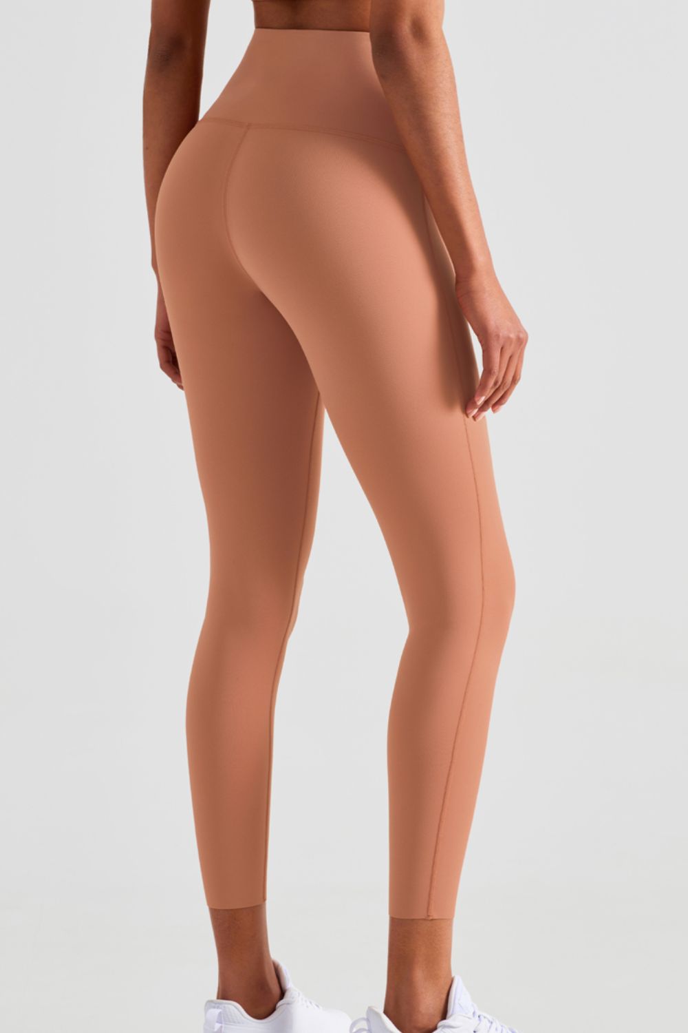 Nahtlose Yoga-Leggings mit hoher Taille und Knöchellänge