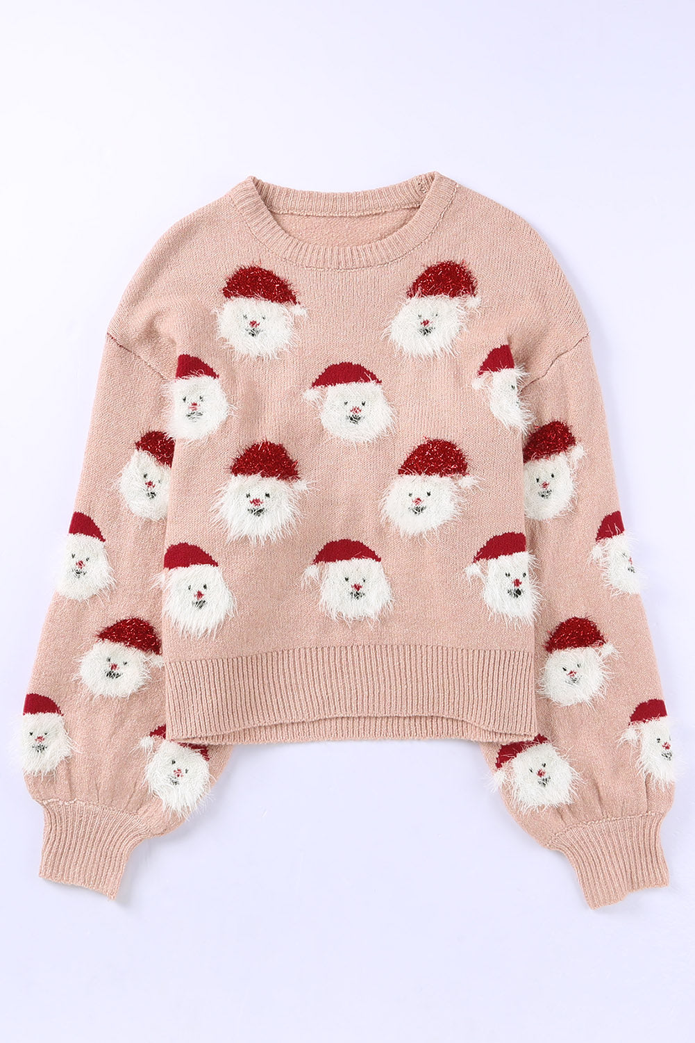 Green Christmas Santa Claus Pullover Sweater