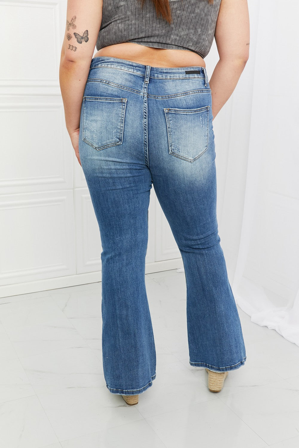 Jean évasé taille haute RISEN Iris